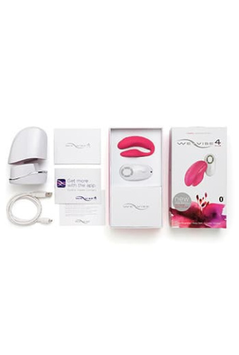 We-Vibe 4 Plus - Вибратор для двоих, 7х3 см (розовый)