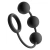 Tom of Finland Silicone Cock Ring with 3 Weighted Balls - силиконовые анальные шарики, 15.2х3.8 см Tom of Finland Silicone Cock Ring with 3 Weighted Balls - силиконовые анальные шарики, 15.2х3.8 см