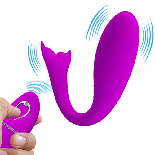 Pretty Love Jordyn Wireless Stimulator - Вибратор для пар, 10х3.2 см (фиолетовый)
