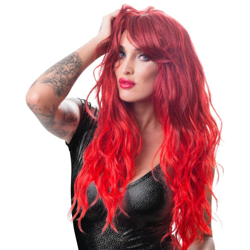 Orion Wig Red Wavy Long - длинный красный парик, 63 см