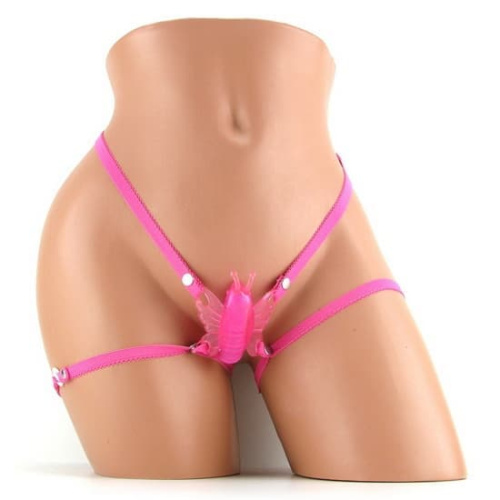 California Exotic Novelties Micro Wireless Venus Butterfly - Вибратор клиторальный в виде бабочки,  8Х2.5 см (розовый)