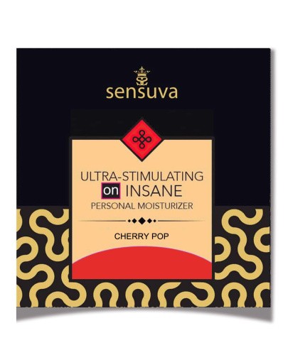 Sensuva Ultra-Stimulating On Insane Cherry Pop пробник збудливого лубриканта з ароматом вишні, 6 мл - купити в Києві, Україні