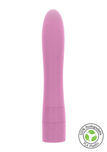 Fuck Green Pink Vegan Vibrator - Вибратор, 17 см (розовый)
