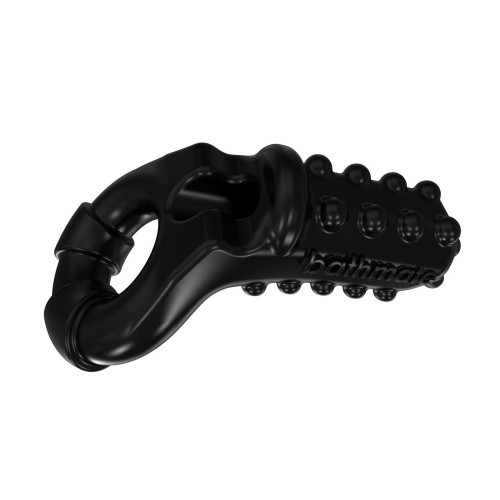Bathmate Vibe Ring Tickle - віброкільце з подовженим стимулятором, 8х2.5 см (чорний) - купити в Києві, Україні