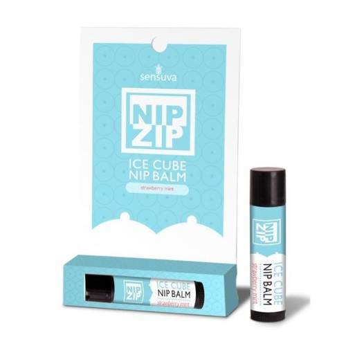 Sensuva - Nip Zip Strawberry Mint - Стимулюючий бальзам для сосків з охолоджуючим ефектом, 4 мл (полуниця) - купити в Києві, Україні