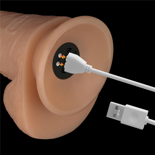 Реалістичний вібратор LoveToy Vibrating Power Basics Cock, 20 см