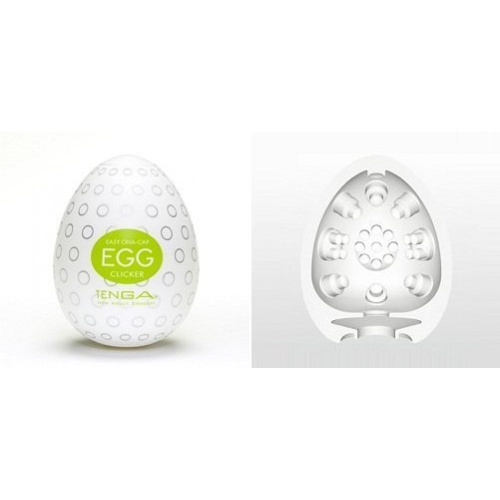 Tenga Egg Regular Strength Clicker - Мастурбатор-яйцо, 5х4.5 см (зеленый)