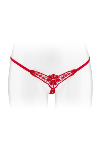 Fashion Secret Danuta Red - трусики-стринги с доступом, S-L (красные)