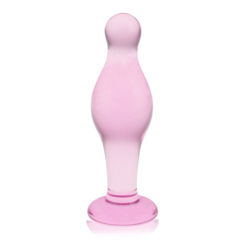 LoveToy - Glass Romance Dildo 4.5 - Фаллоимитатор,11.3х3.7 см (розовый)