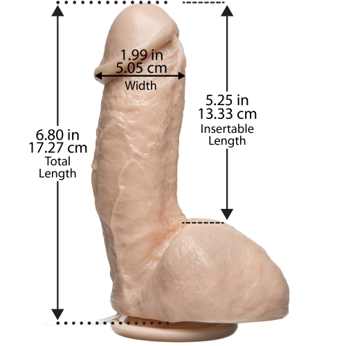 Doc Johnson Amazing Squirting Realistic Cock - Фалоімітатор з еякуляцією, 13.3х5см (тілесний) - купити в Києві, Україні
