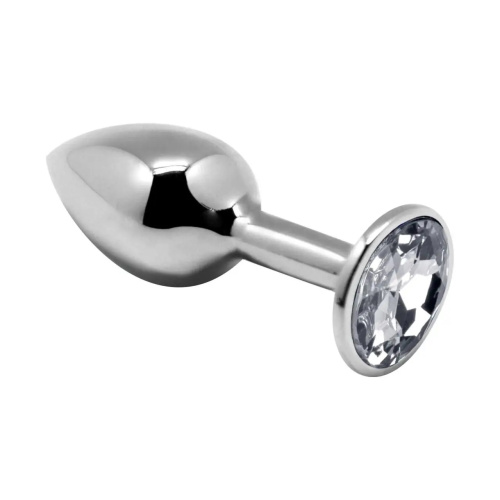Alive Mini Metal Butt Plug - Анальная пробка - L, 9х4 см (белая)