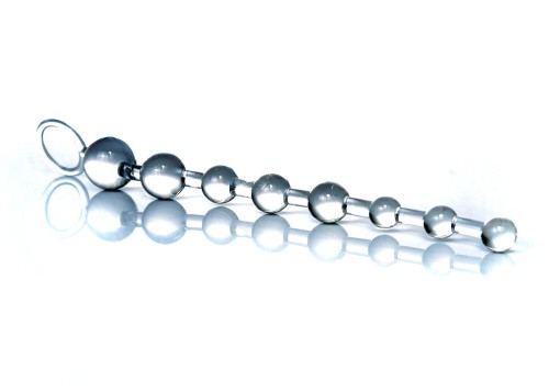 Boss Jelly Anal Beads Clear - анальний ланцюжок, 26х2.8 см (прозорий) - купити в Києві, Україні