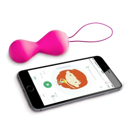 Gvibe Gballs 2 App - Вагинальные шарики со смарт-управлением, 8х3 см (розовые)
