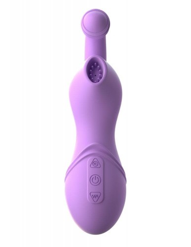 Pipedream Tease n' Please-Her - Вибратор и имитатор орального секса, 17х4.5 см