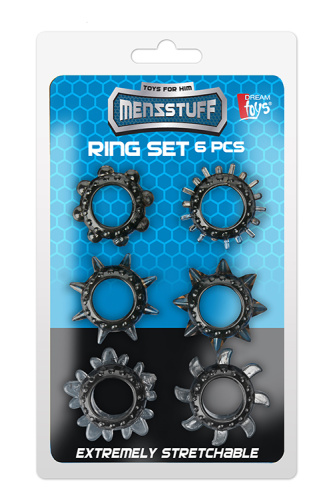 Набор эрекционных колец Dream Toys MenzStuff Ring Set, 6 шт