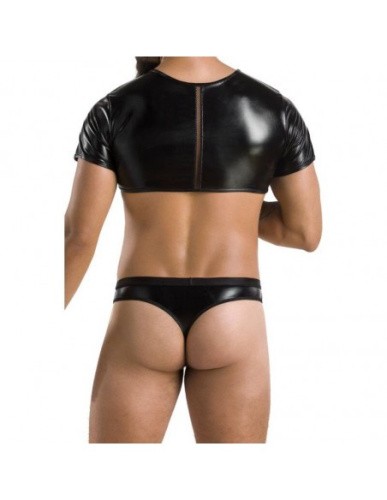 Passion - 057 SET PETER black - Сексуальный мужской сет из эко-кожи, S/M