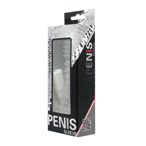Baile Silikon Penis Sleeve Clear - Насадка на член, +5 см (прозорий) - купити в Києві, Україні
