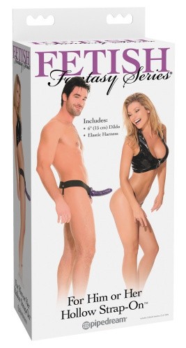 Страпон для мужчин Fetish Fantasy For Him or Her ​Hollow Strap-On, 15 см