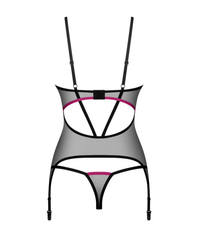 Корсет Obsessive Novenes corset & thong, M/L