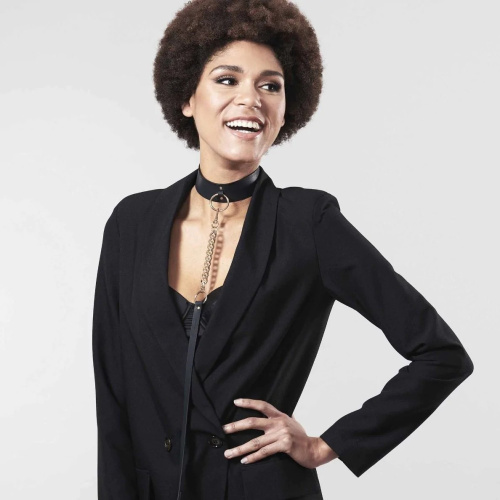 Bijoux Indiscrets Maze Wide Chocker - Чокер, (чорний) - купити в Києві, Україні
