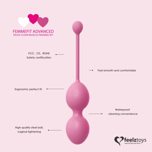 FeelzToys - FemmeFit Advanced Pelvic Muscle Training Set - Набор вагинальных шариков для продвинутых
