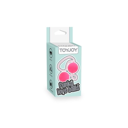 Toy Joy Funky Love - Вагінальні кульки, 3.5 см (рожевий) - купити в Києві, Україні