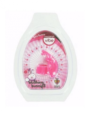 Xr Brands Bitty Bunny Fingertip Trinity Vibes - Вибронасадка на палец, 5 см