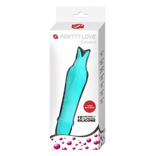 Pretty Love Edward Vibrator Blue - Силиконовый вибратор, 14.5 см