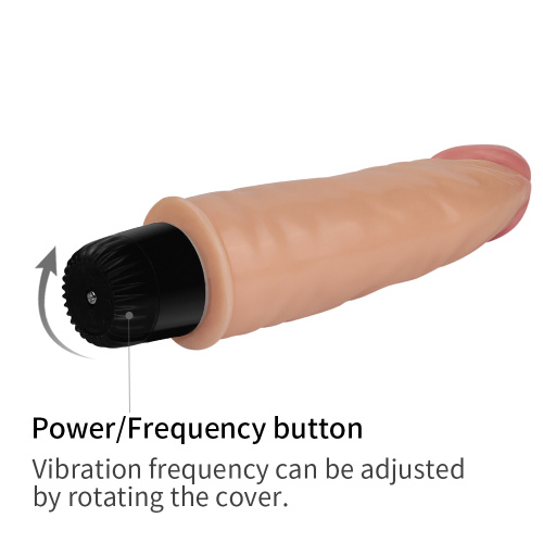 LoveToy Real Feel Vibrator 12 Flesh - Реалистичный вибратор,17 см (телесный)