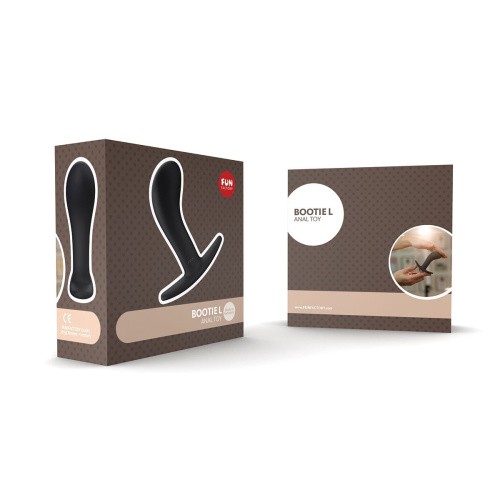 Fun Factory Bootie Large - анальная пробка унисекс, 9.5х4.1 см (бордовый)