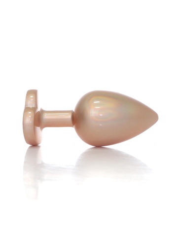 Металлическая анальная пробка B-Series Jewellery Pearl Gold Plug - размер L
