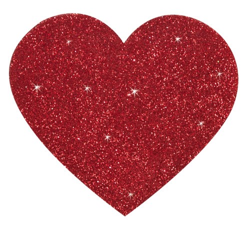 Titty Sticker Heart - наклейки для сосків у формі серця, (червоний) - купити в Києві, Україні