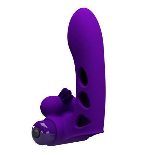 Pretty Love Orlando Honey Finger Vibrator - Вибронасадка на палец, 9х2.6 см (фиолетовый)
