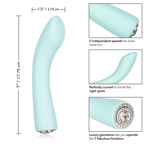 CalExotics Pave Vivian - Гибкий вибромассажер, 17.75х3.75 см