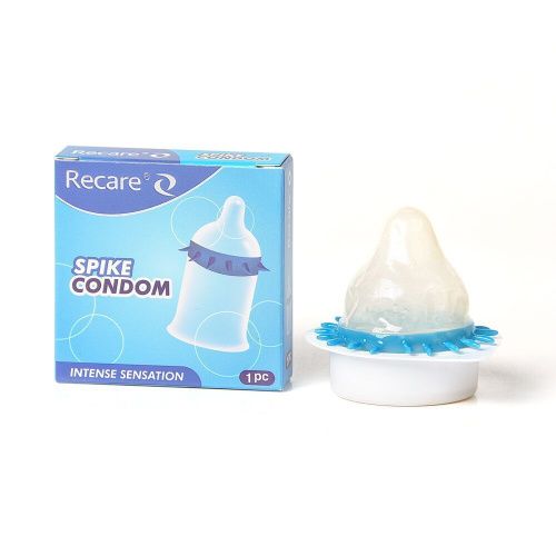 Насадка на член Recare Spike Condom Blue (с шипами)