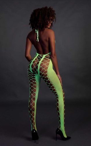 Бодистокинг Ouch! Bodystocking With Halterneck, XS/XL