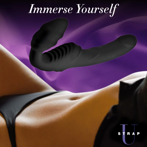 Безремневой страпон U-Strap Pro Rider 9X Strapless Strap On, 21.5 см