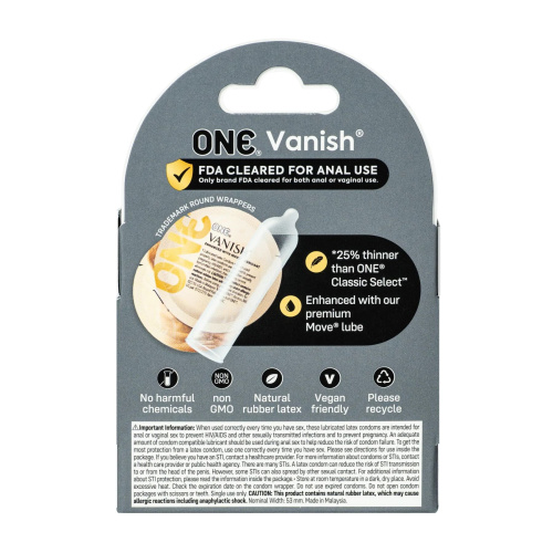 ONE Vanish Hyperthin, 3 шт