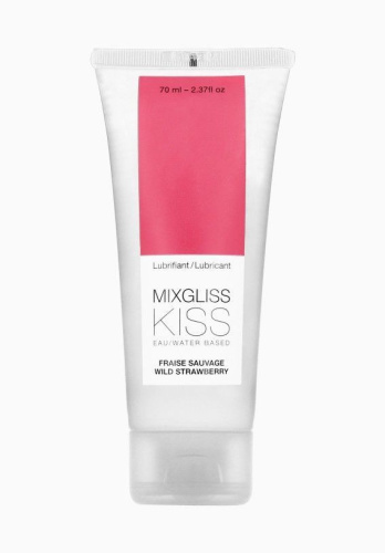 MixGliss Kiss Wild Strawberry – Лубрикант на водній основі, 70 мл - купити в Києві, Україні