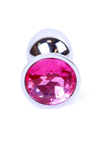Анальная пробка с камнем Jewellery Silver Plug