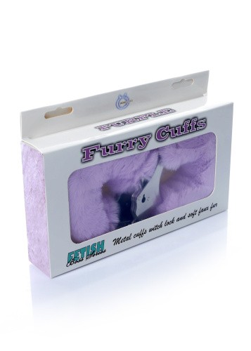 Fetish Boss Series Furry Cuffs - Наручники (фиолетовые)