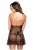 Черное ажурное платье и стринги Fantasy Lingerie, OS Черное ажурное платье и стринги Fantasy Lingerie, OS