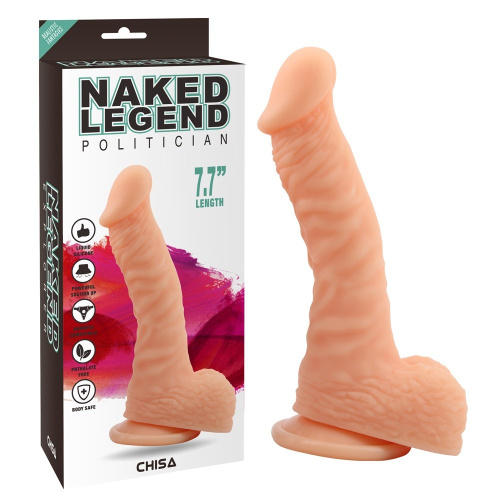 Chisa - Naked Legend Liquid Silicone Politician Flesh Dildo - Фалоімітатор, 19.5х4 см - купити в Києві, Україні