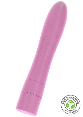 Fuck Green Pink Vegan Vibrator - Вибратор, 17 см (розовый)
