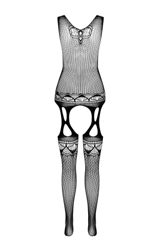 Бодистокинг с плетением на груди Passion BS099, One Size