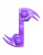 Pipedream Wonderful Wabbit - виброкольцо, 10х2.5 см (фиолетовый)