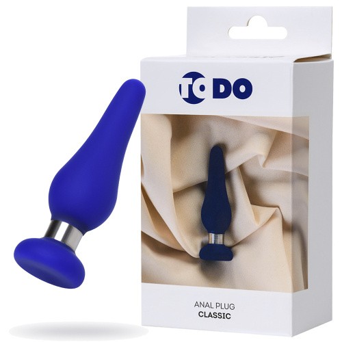 ToDo By Toyfa Сlassic - Анальная пробка, 10х3 см (синий)