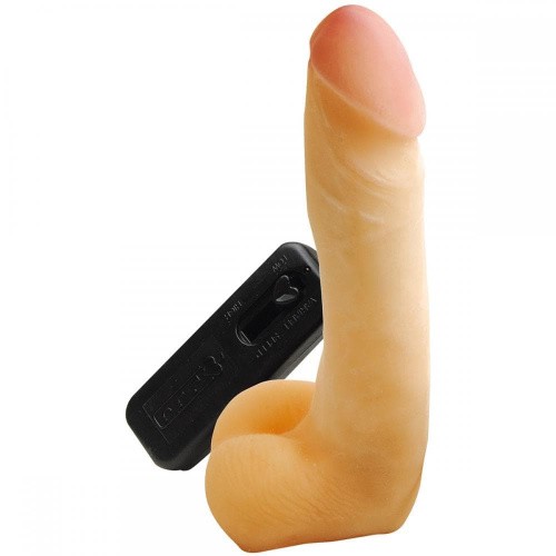 Topco Sales CyberSkin® Vibrating CyberCock with Balls - Вибратор, 19х4.3 см