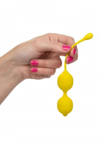 CalExotics Kegel Training Set Lemon вагинальные шарики, 9.5х3.25 см