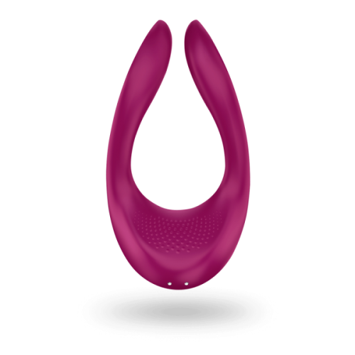 Satisfyer Partner Multifun 2 - многофункциональный вибратор для пар, 13х7х3.5 см (пурпурный)